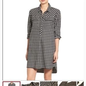 Madewell flannel shirtdress
